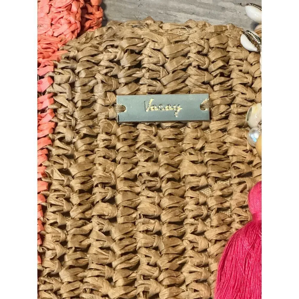 TIME AND TRU Raffia Straw Large Striped Tote - Picture 3 of 4